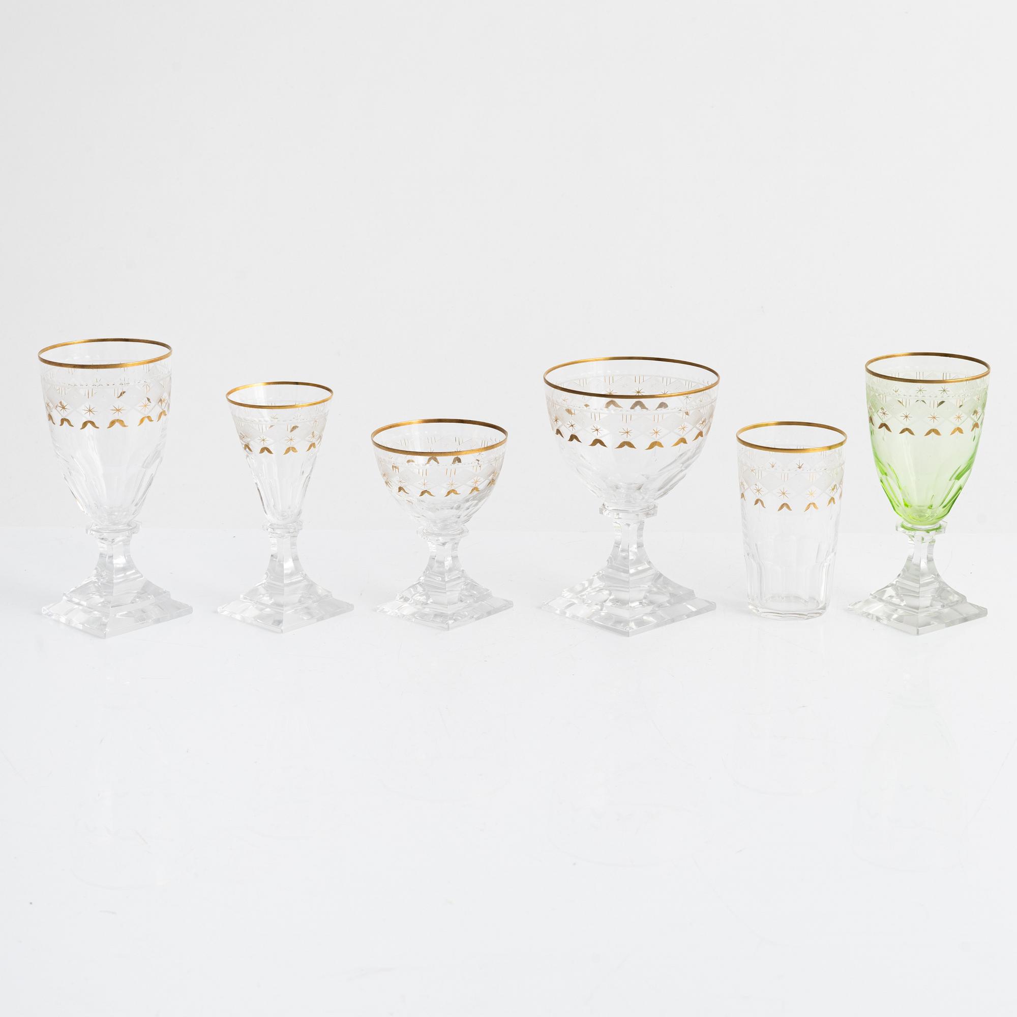 Glasservis, 71 delar, "Odelberg Junior", Kosta.