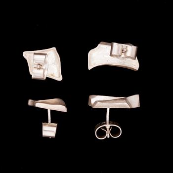 ÖRHÄNGEN, 2 par, sterling silver, Björn Weckström Lapponia. Exportstämplar.