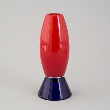 PETR VLCEK, glass object/vase, signed.