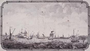 Tebord, med fajansbricka, 1700-talets slut, Gustavianskt.