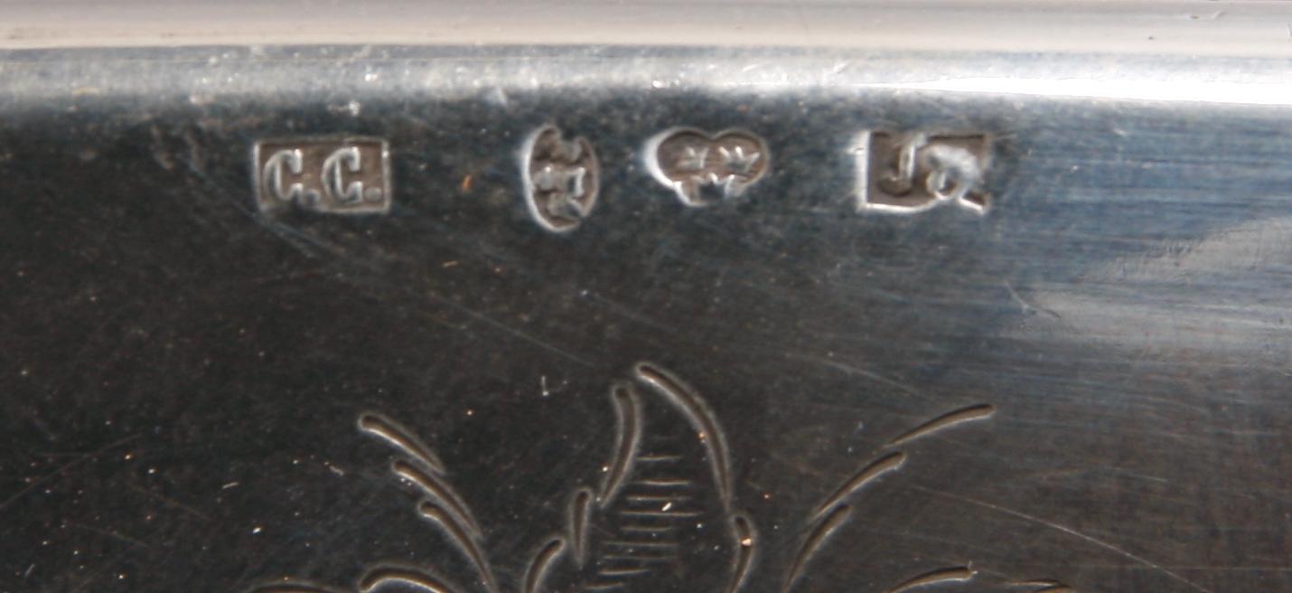 ASK, silver och glas, Christopher Creutz Stockholm 1887.