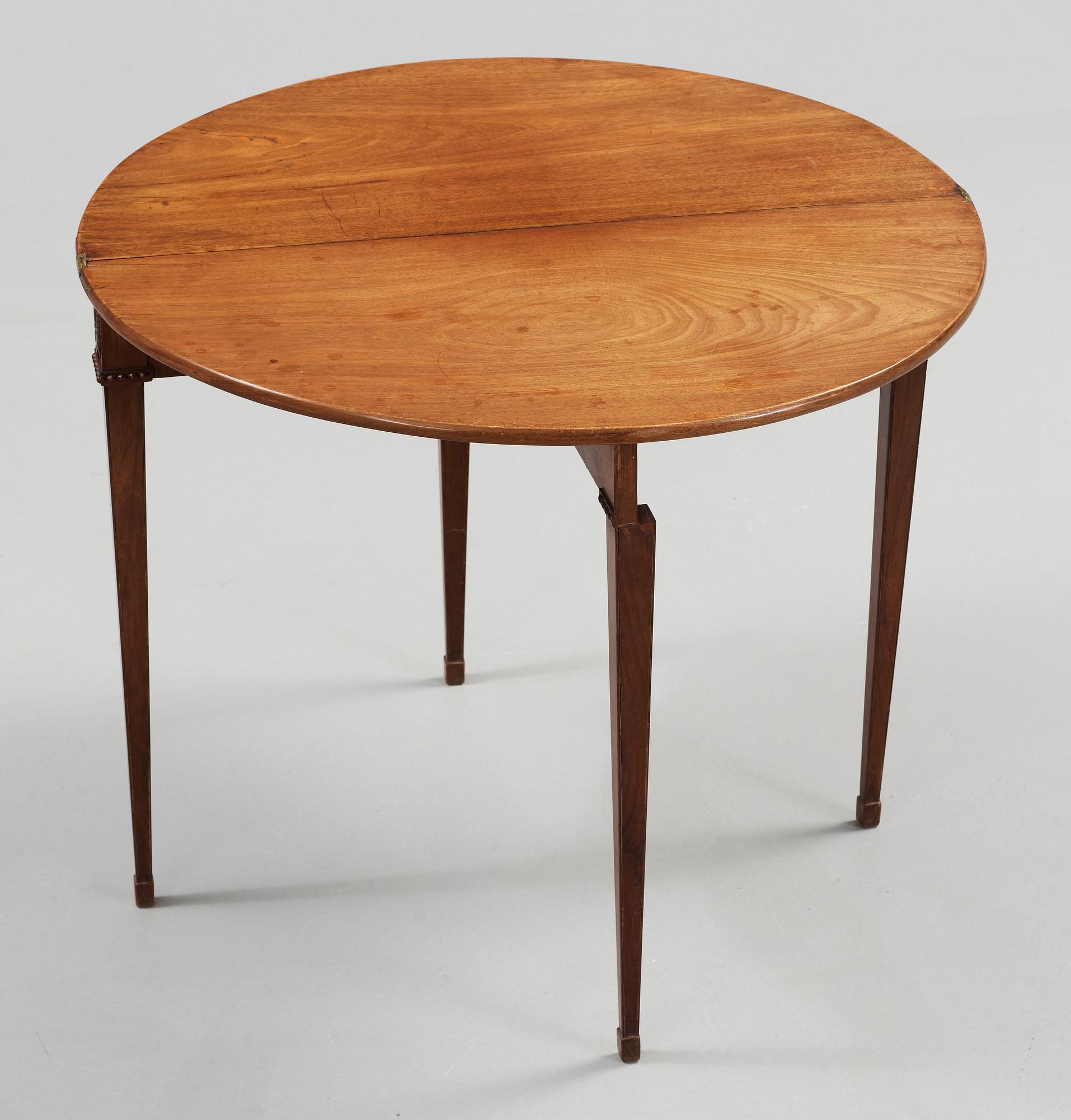 A late Gustavian late 18th century card table.