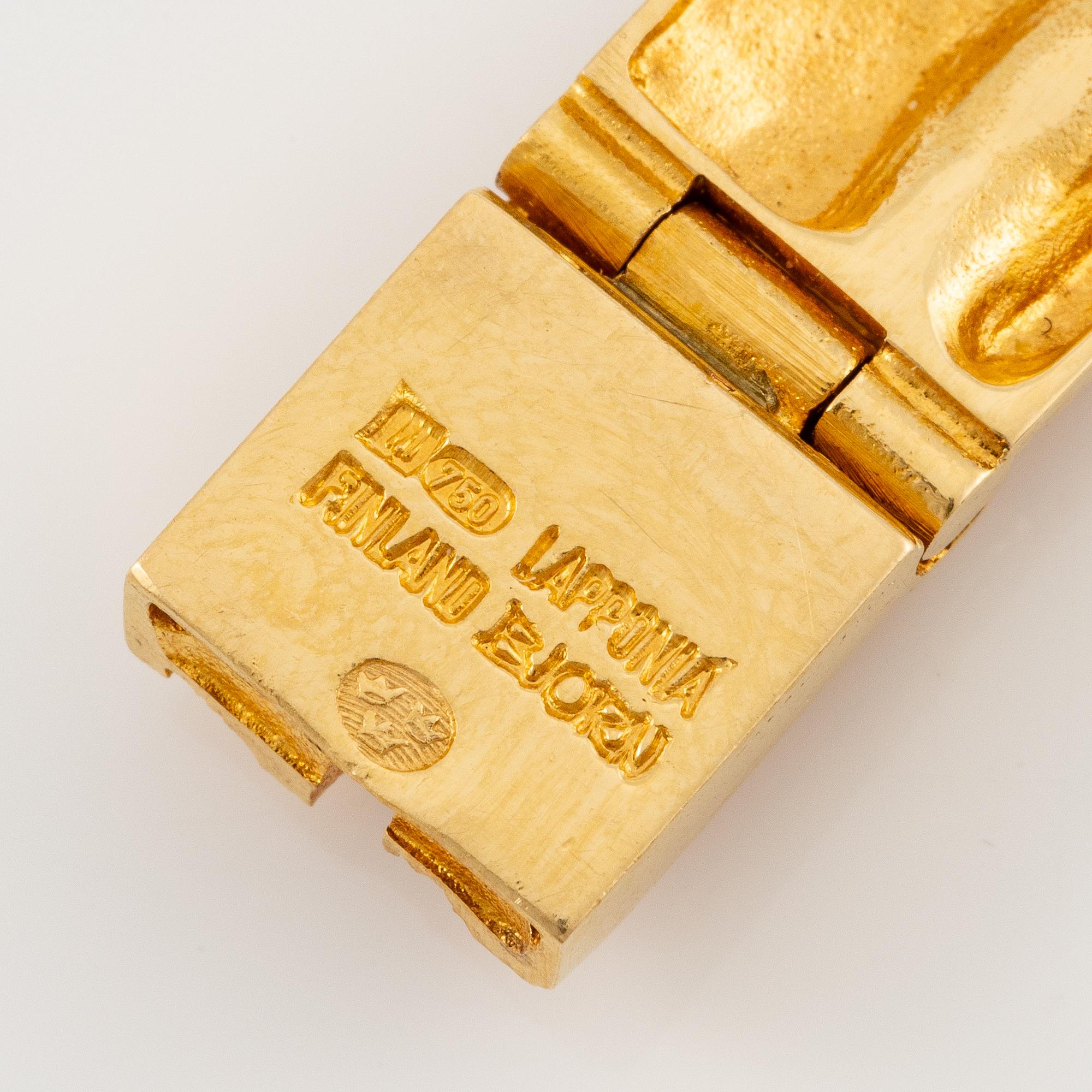Björn Weckström, bracelet, 18K gold, "Cascade".