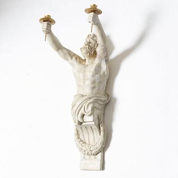 Wall candle holder, 20th century.