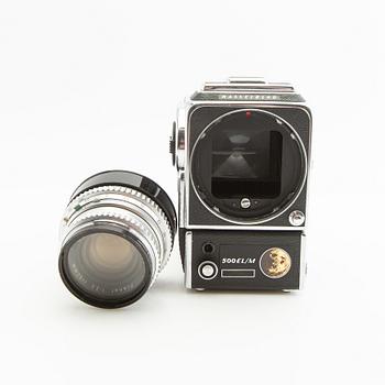 Kamera Hasselblad 500 EL/M kamerahus och objektiv.