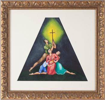 Ingrid von Dardel · INGRID VON DARDEL. Blandteknik/gouache/akvarell.