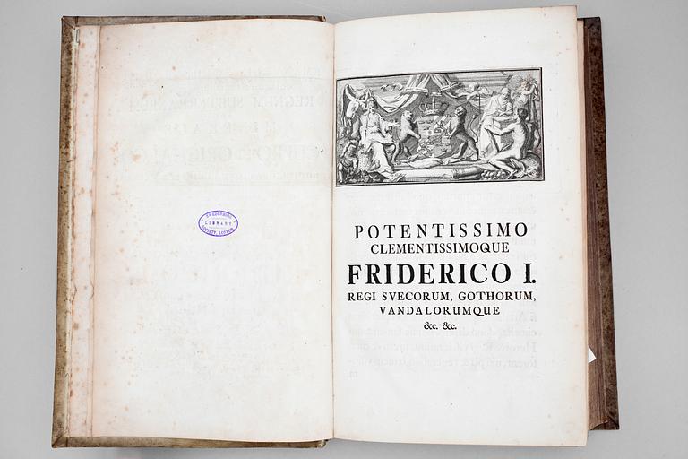 EMANUEL SWEDENBORG 1688-1772. OPERA PHILOSOPHICA ET MINERALIA. 1-3, Dresden och Leipzig 1734.