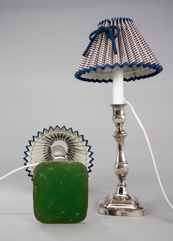 BORDSLAMPOR, ETT PAR, 1800/1900-tal.