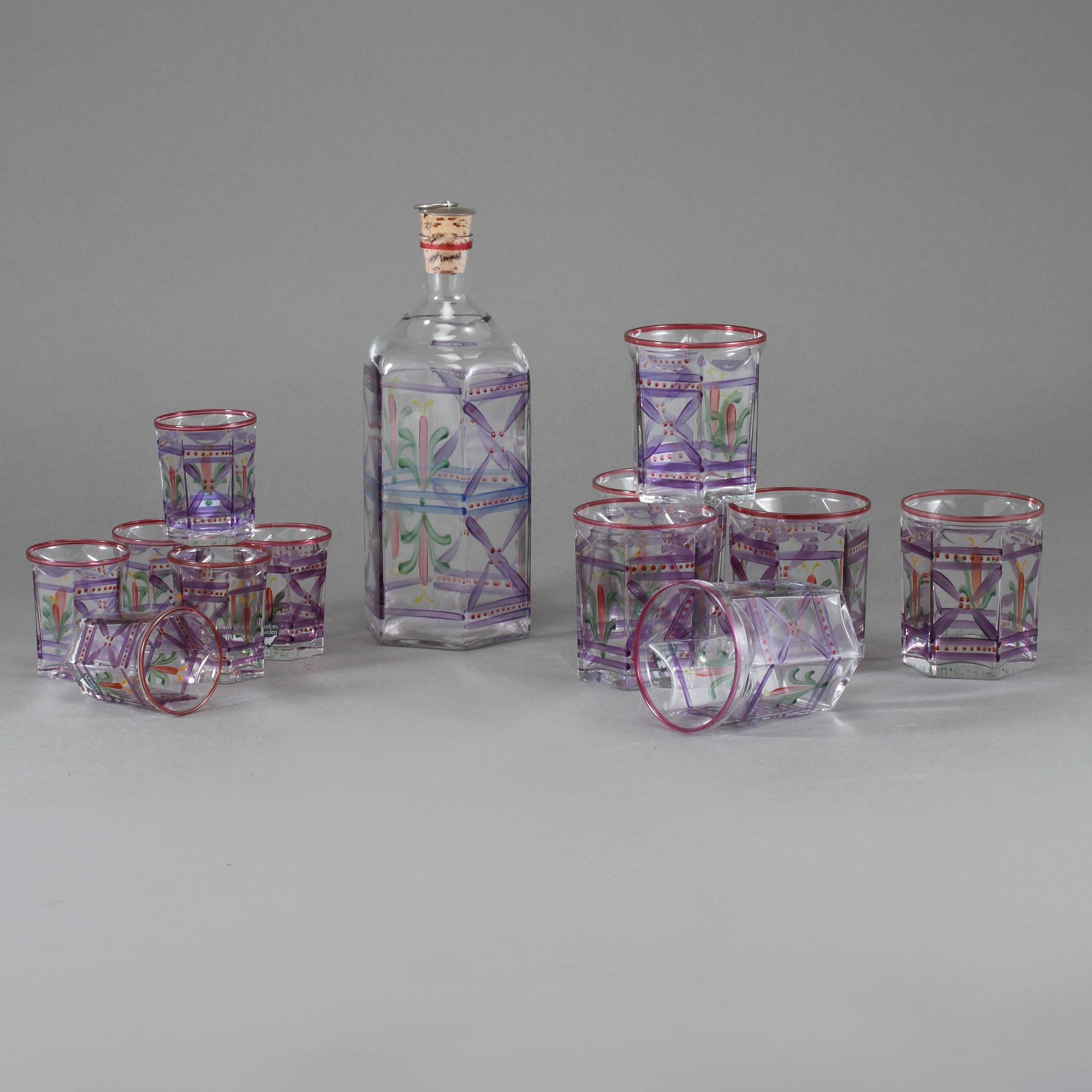 GLASSERVIS, 13 delar, Eva Englund, Orrefors, 1900-talets andra hälft.