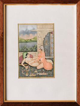 OKÄND KONSTNÄR, 4 st, gouacher, orientaliska, 1800-/1900-tal.