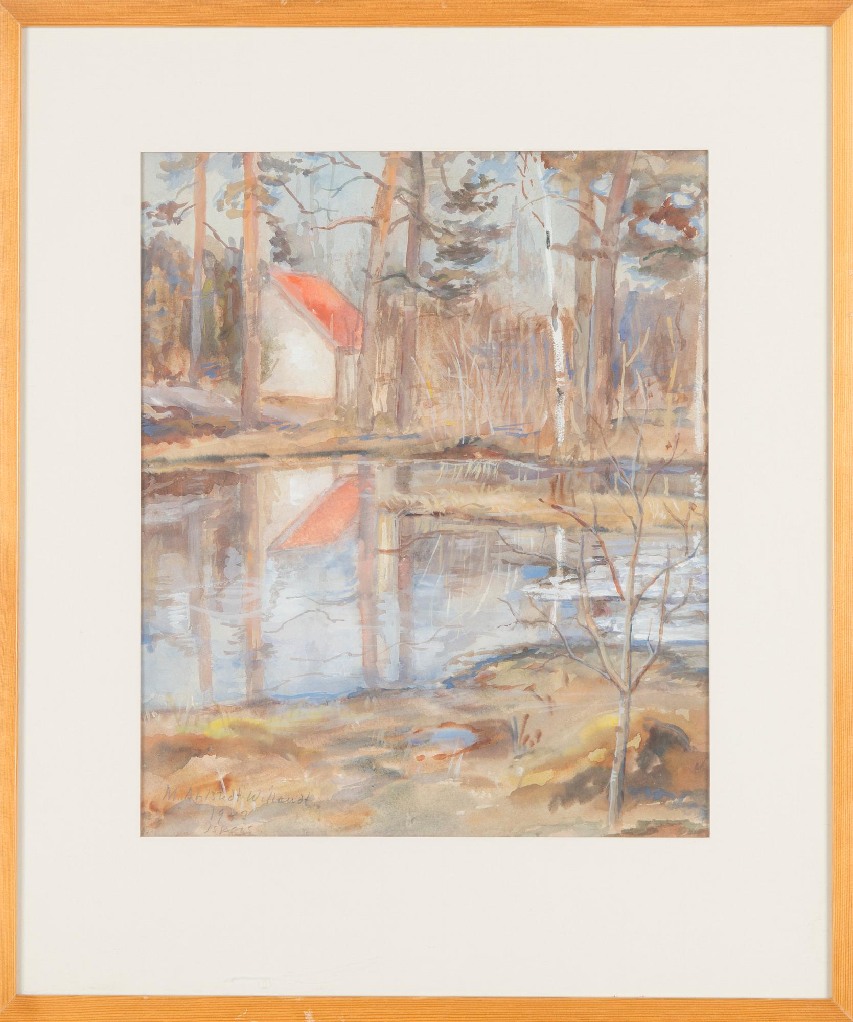 Margareta Ahlstedt-Willandt, "Ispois". (Åbolands skärgård).