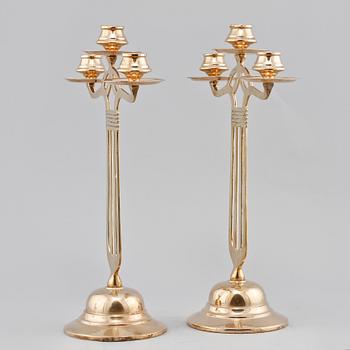 KANDELABRAR, ett par, Jugend, 1900-talets första hälft.