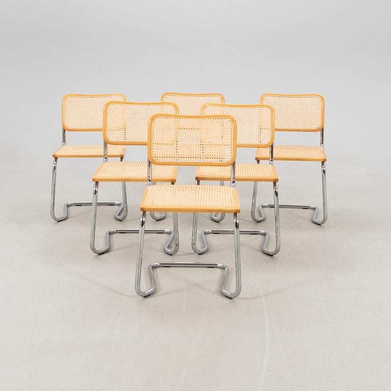 Chairs, 6 pieces, Italy, late 20th century.