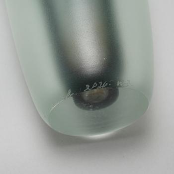 WILLY JOHANSSON, vas, glas, modell 2026 / "Rakettvasen" Hadeland Glassverk, signerad.