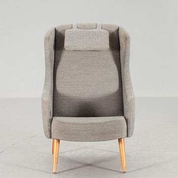 FÅTÖLJ, "Capri hög", Alf Svensson, Dux, Ljungs Industrier, 1950-tal.