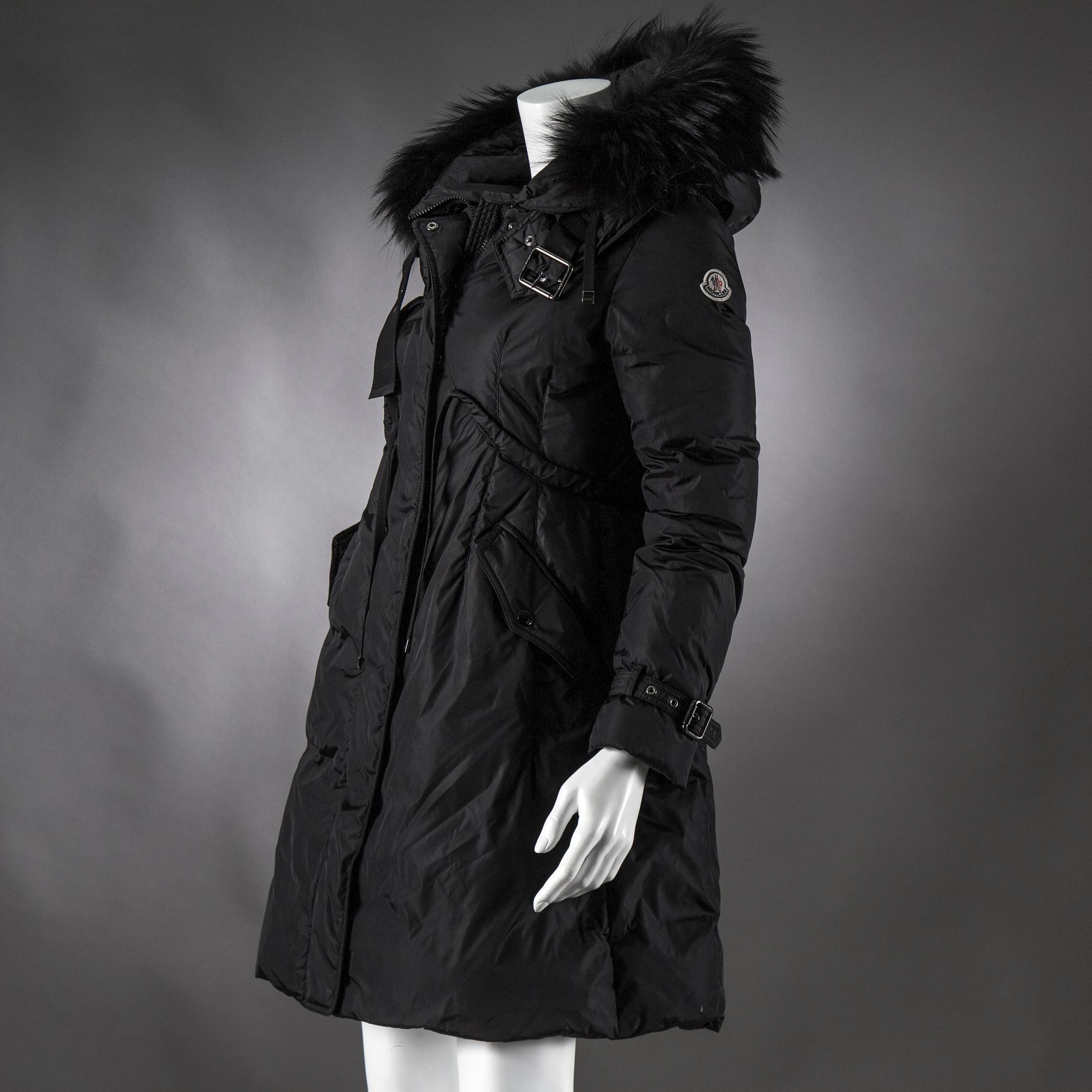 A Moncler down coat, size 2.