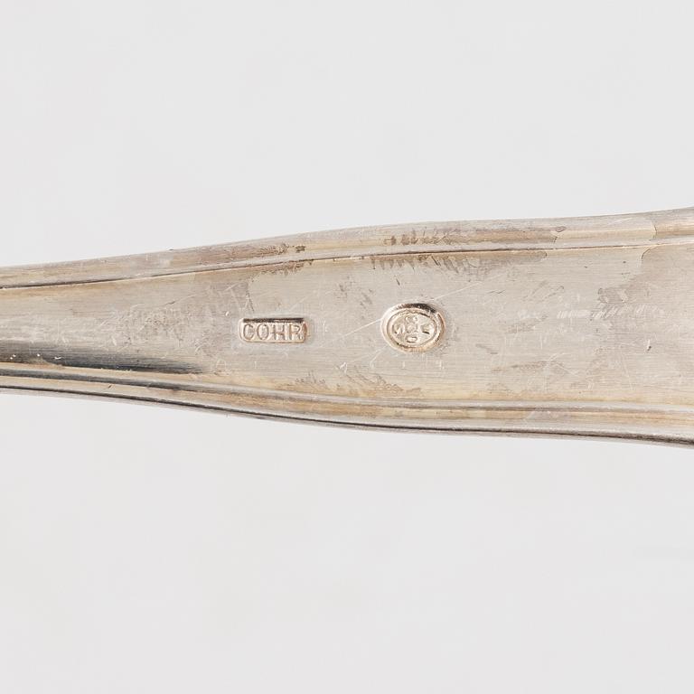 A Danish Silver Cutlery Set, 'Sachsisk', Cohr, Denmark (65 pieces).
