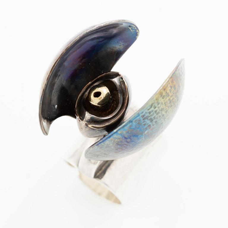 Bernd Janusch, a ring, silver, Stockholm 1998.