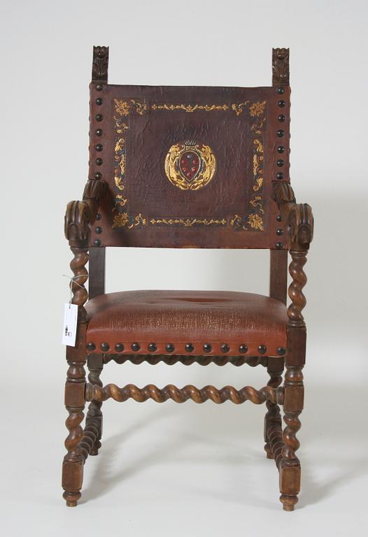 KARMSTOL, barockstil.