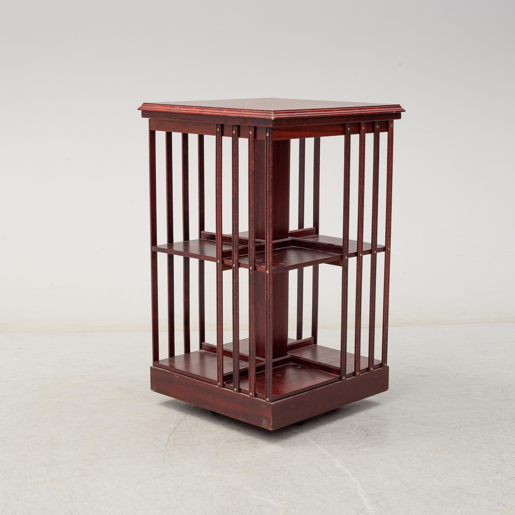 A mahogany book stand, second half of the 20th century.