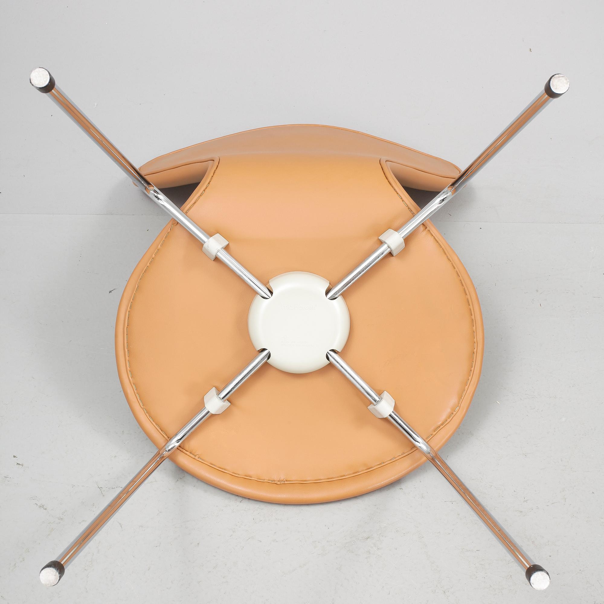 STOLAR, 6 st, "Sjuan", Arne Jacobsen, Fritz Hansen.