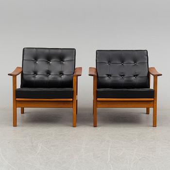 a pair of 1960's armchairs.