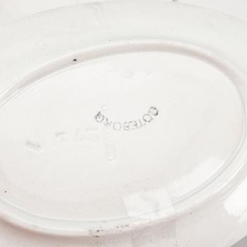 FAT, 2 st, samt SÅSSNIPA, 3 delar, flintgods, Göteborg, 1900-talets första hälft.