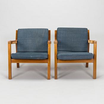 Carl Gustaf Hiort af Ornäs, a pair of late 1950s 'Rialto' open armchairs, Puunveisto Oy - Träsnideri Ab, Finland.