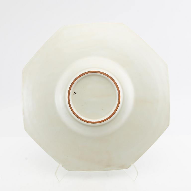 Anna-Lisa Thomson, Fruit bowl and dish Uppsala Ekeby mid-20th century stoneware.
