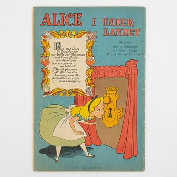 Serietidningar, "Kalle Anka & Co", 12 st, komplett årgång 1951.