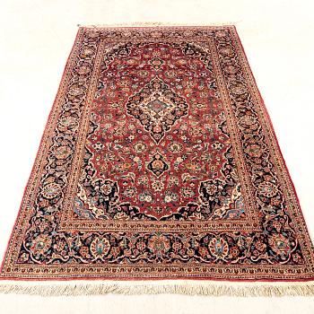 Keshan semi-antique rug, approximately 215x133 cm.