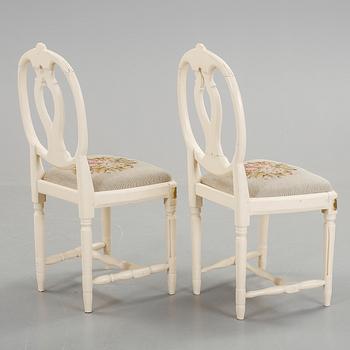 STOLAR, ett par, Gustavianska, 1700-talets slut.