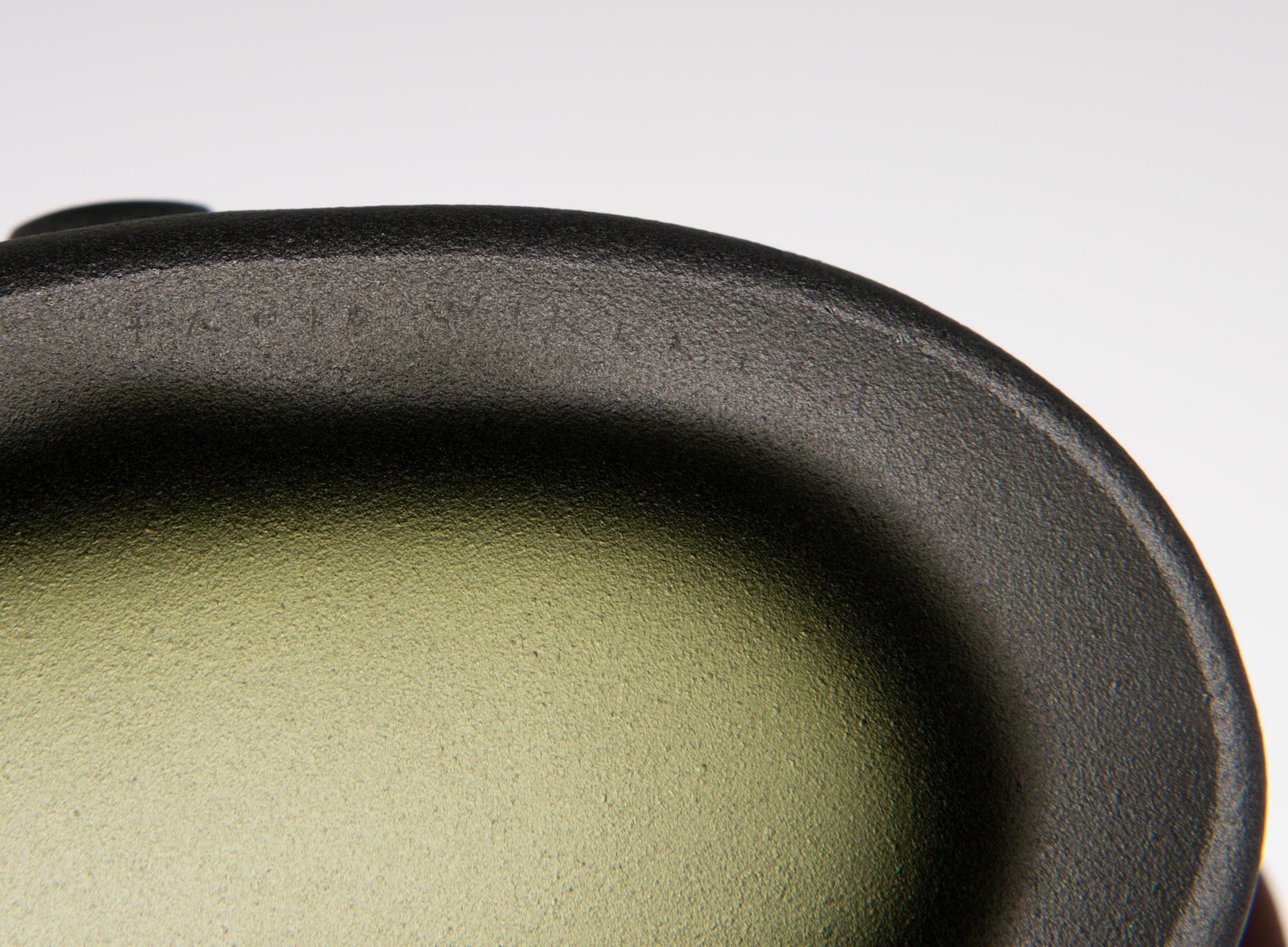 A glass vase signed Tapio Wirkkala.