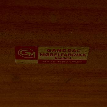 A teak coffee table by Ganddal Mobelfabrik Norway.