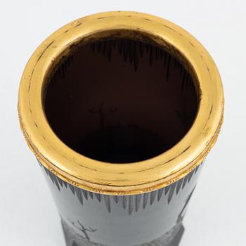 Yrjö Rosola, a glass vase, Karhula/Iittala, 1930's.