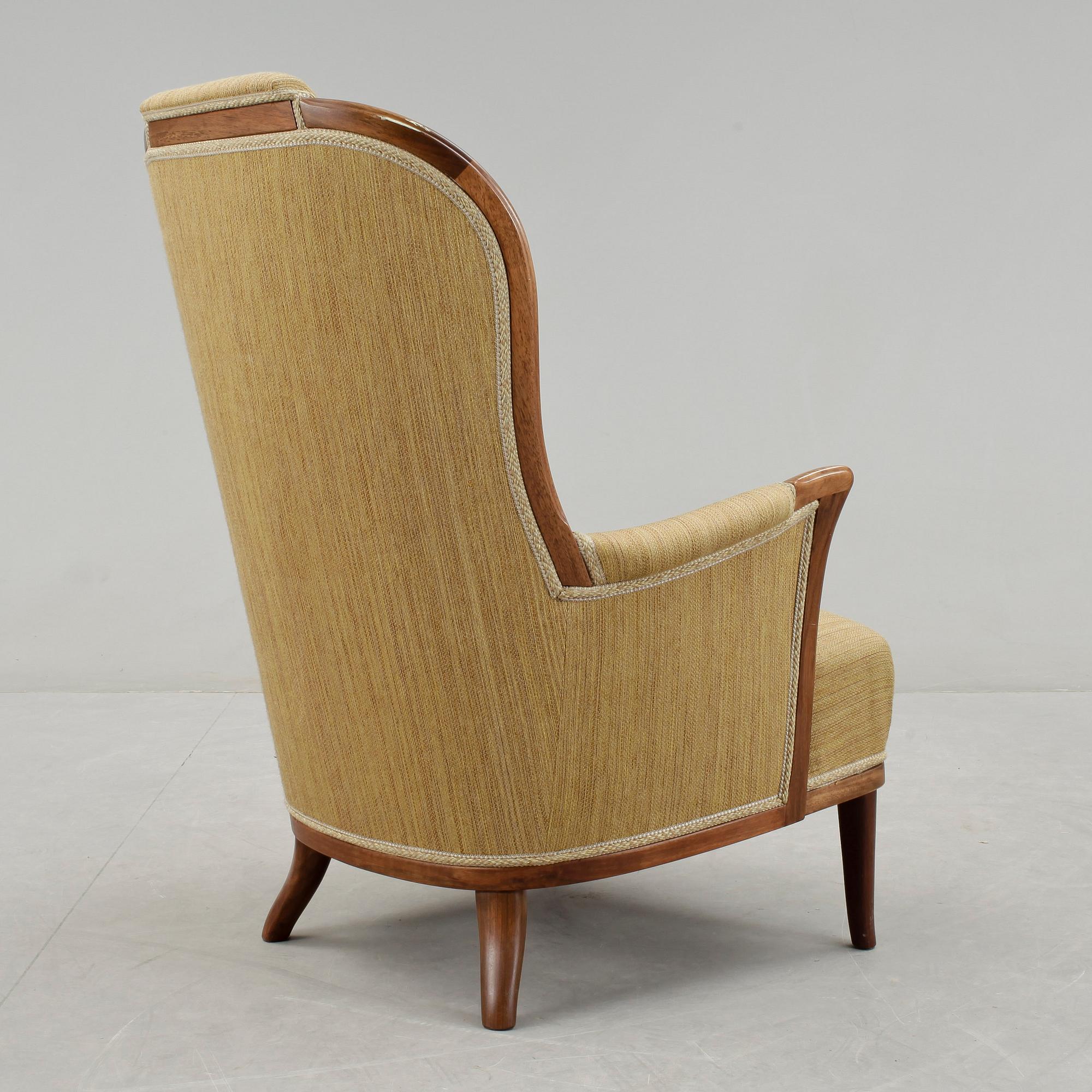 FÅTÖLJ, "Vår fru", Carl Malmsten, för AB O.H. Sjögren, Tranås.