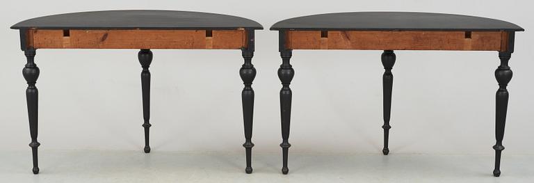 BORD, ett par, barockstil, 1800-tal.