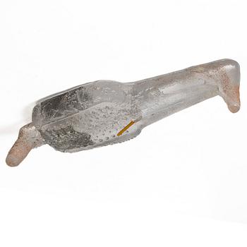 Bertil Vallien, unik väggskulptur, sandgjutet glas, "Idol".