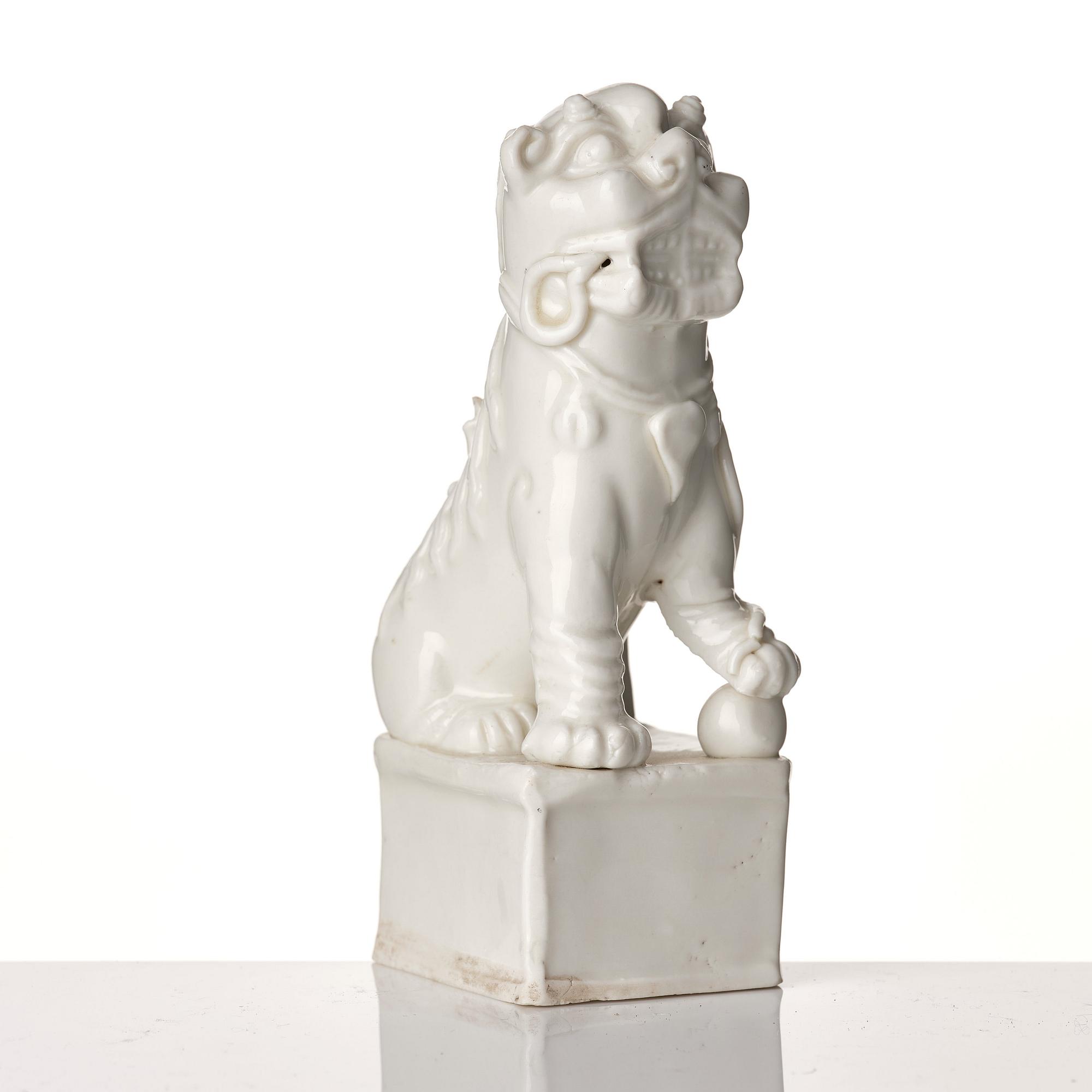 A Chinese blanc de chine joss stick holder, Qing dynasty, Kangxi (1662-1722).
