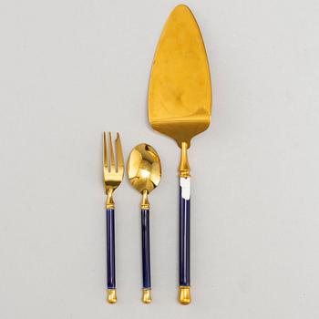 A part dinner and coffee 'Romanov' service, Golden Collection, late 20th century (51 pieces), with 17 cutlery pieces.