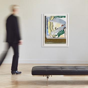 Roy Lichtenstein, "Painting in Gold Frame".