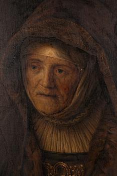 Rembrandt Harmensz van Rijn, copy after, ca 1900,  The Artist's Mother.