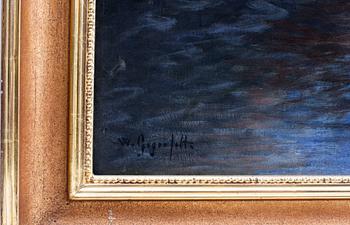 WILHELM VON GEGERFELT, olja på duk. Sign.