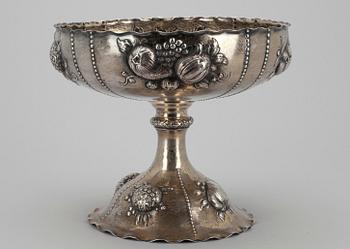 UPPSATSSKÅL, silver, C. G Hallberg, Stockholm 1913. Vikt ca 464 g.