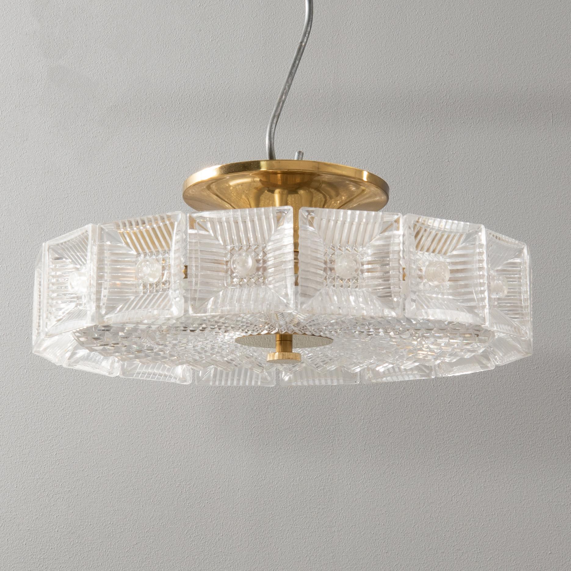 Carl Fagerlund, Taklampa/Plafond Orrefors sent 1900-tal.