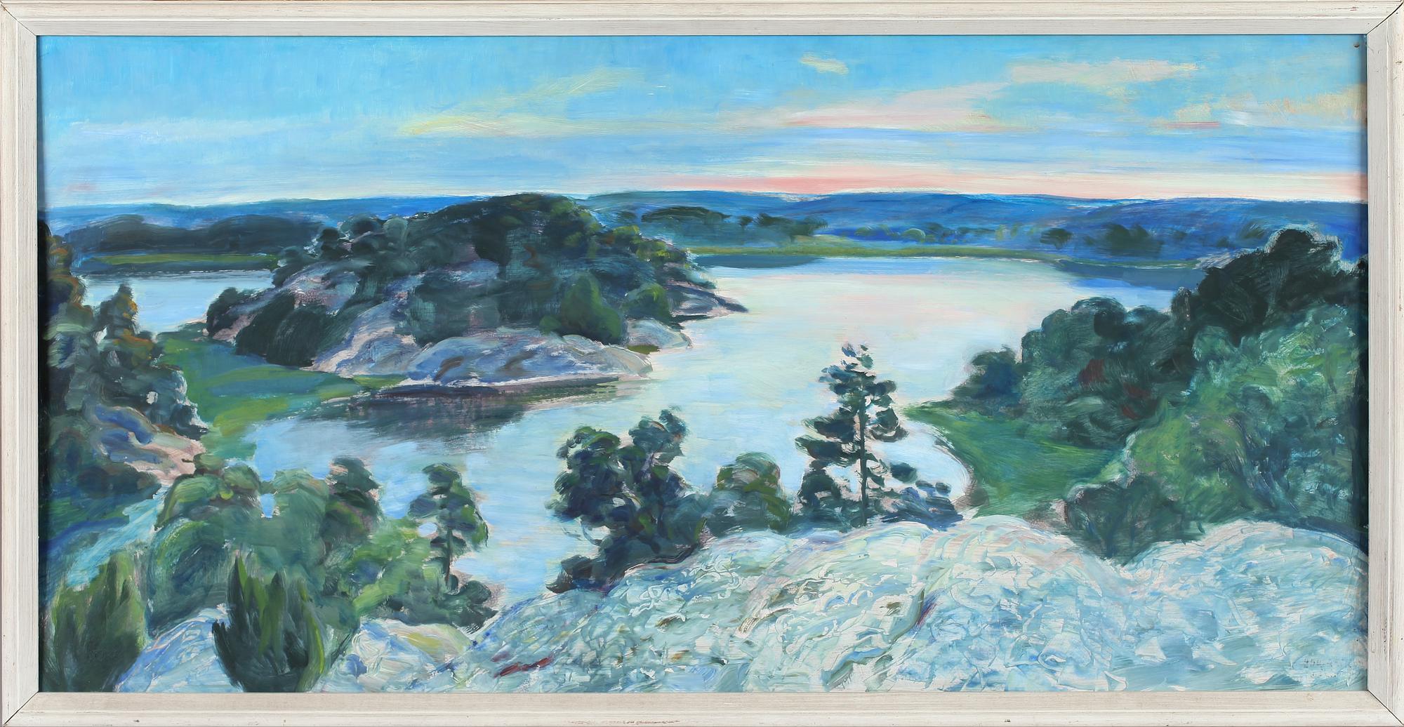 HANS-ERIC ERIKSSON, olja på pannå, signerad.