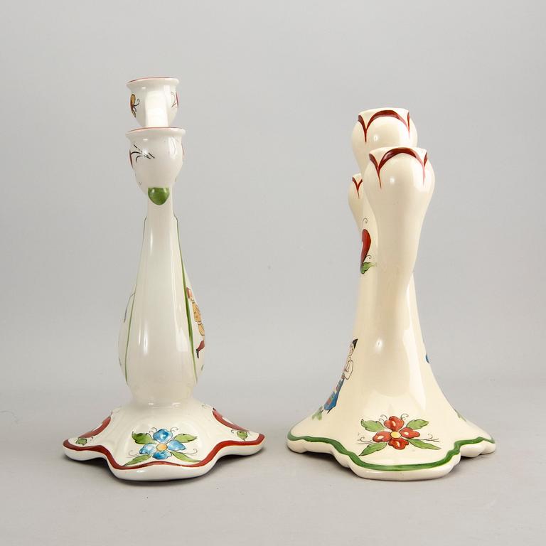 A set of two Rörstrand "Daldansen" candelabras.