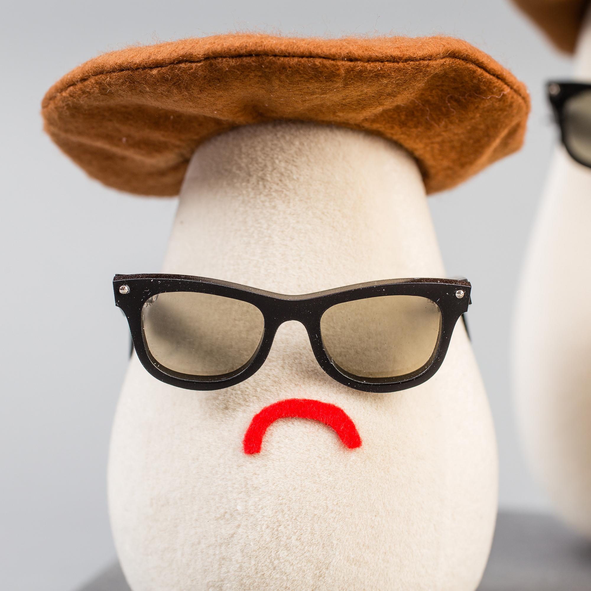 Three jazz mushrooms made by JoAnn Tan Studio for NK 2016.