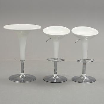 BORD OCH BARSTOLAR, 3 delar "Bombo Chair", Stefano Giovannoni, Magis, 1900/2000-tal.