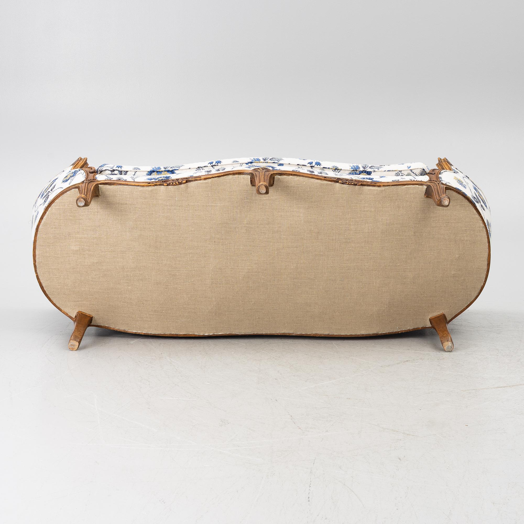 Sofa, Louis XV style, circa 1900.